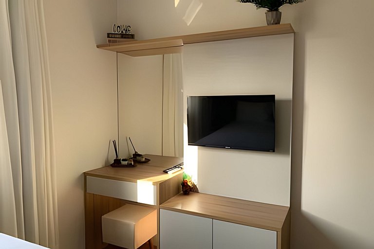 Apto Térreo com Garden | A/C e Churrasqueira