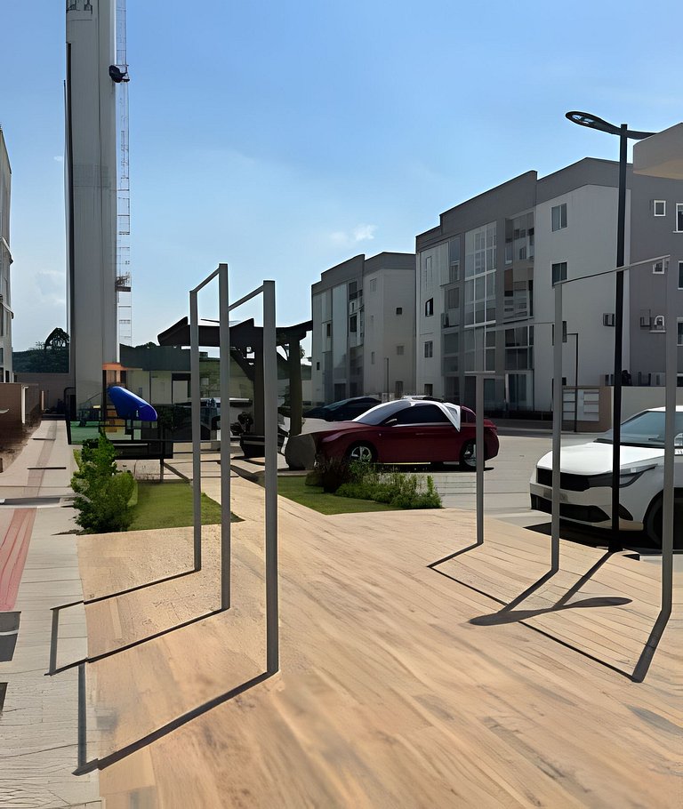 Apto Térreo com Garden | A/C e Churrasqueira