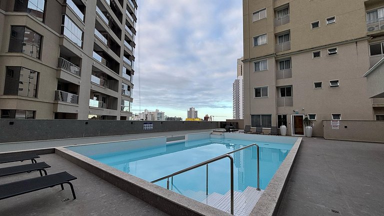 Apê 18º andar | Churrasqueira vista mar + Piscina