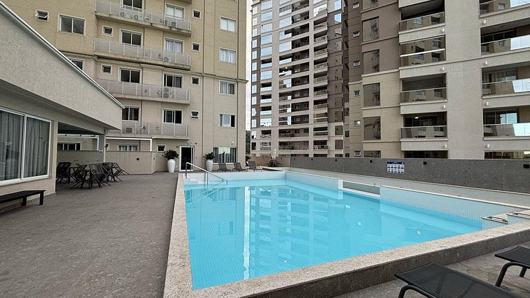 Apê 18º andar | Churrasqueira vista mar + Piscina